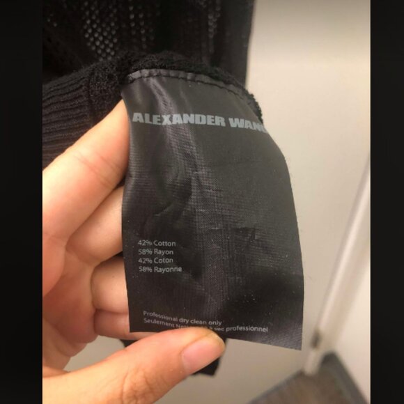 Alexander Wang Mesh Sheer Cap Sleeve Tunic Sz M - Picture 4 of 4